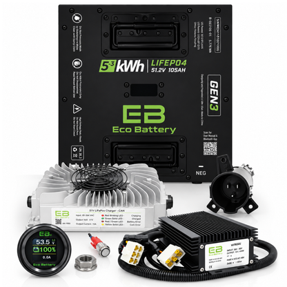 Eco Battery 48V 105Ah Thru-Hole Bundle - Select your Cart