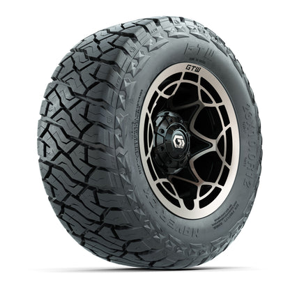 12" GTW Nexus Wheels Black/Bronze and Maverick 23x10.00-R12 All Terrain Tires Combo Set of 4