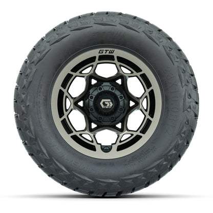 12" GTW Nexus Wheels Black/Bronze and Maverick 23x10.00-R12 All Terrain Tires Combo Set of 4