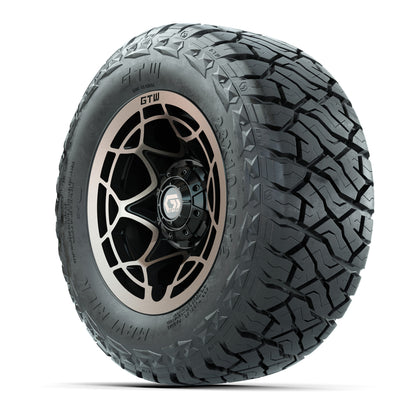 12" GTW Nexus Wheels Black/Bronze and Maverick 23x10.00-R12 All Terrain Tires Combo Set of 4