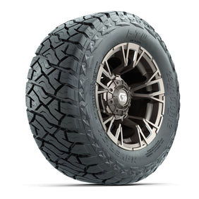 12" GTW Vandal Wheels Satin Machined Bronze and Maverick Low Profile & All Terrain Tires Combo Set of 4
