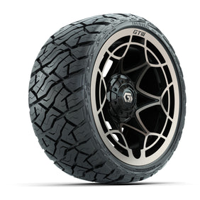 14" GTW Nexus Wheels Gloss Black/Bronze and Maverick 205/35-R14 Low Profile All Terrain Tires Set of 4