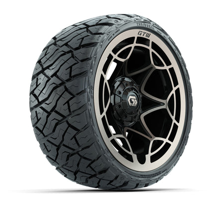 14" GTW Nexus Wheels Gloss Black/Bronze and Maverick 205/35-R14 Low Profile All Terrain Tires Set of 4