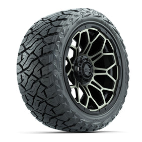 15" GTW Bravo Wheels Matte Bronze and Maverick 23x10.00-R15 All Terrain Tires Combo Set of 4