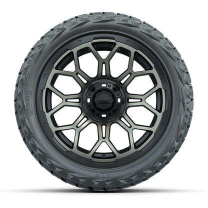 15" GTW Bravo Wheels Matte Bronze and Maverick 23x10.00-R15 All Terrain Tires Combo Set of 4