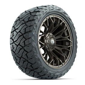 15" GTW Stellar Wheels Matte Bronze and Maverick 23x10.00-R15 All Terrain Tires Combo Set of 4