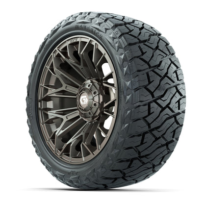 15" GTW Stellar Wheels Matte Bronze and Maverick 23x10.00-R15 All Terrain Tires Combo Set of 4