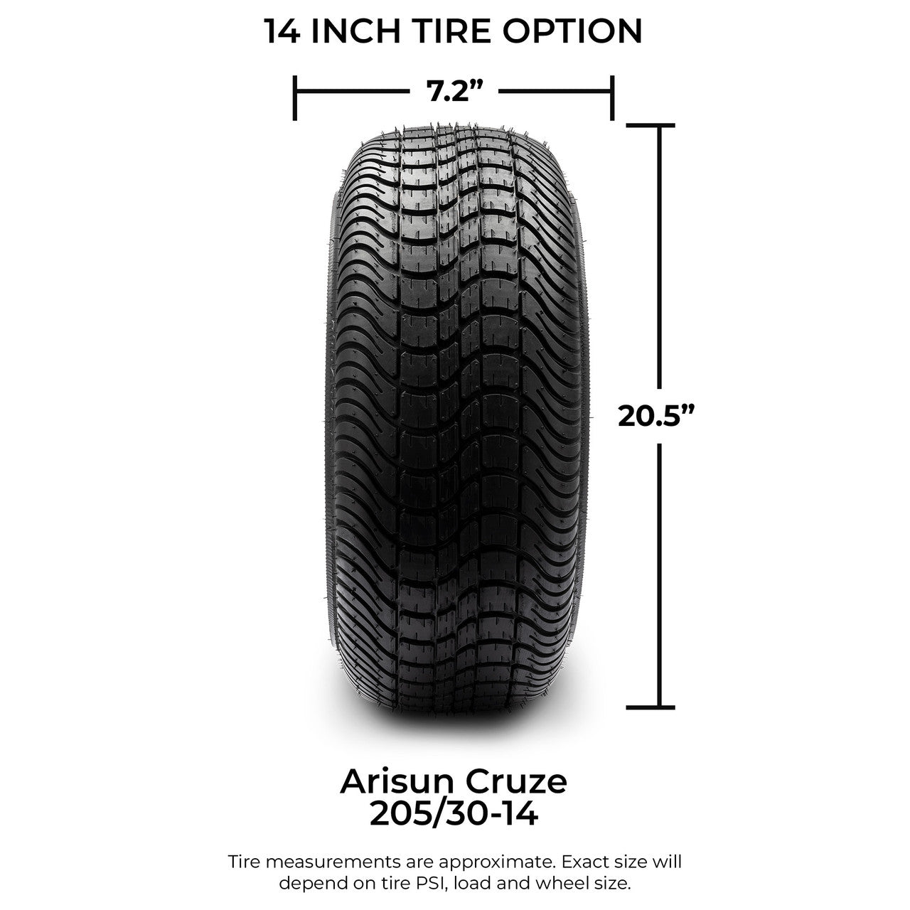 Arisun Cruze DOT Street 205/30‐14 - Set of 4