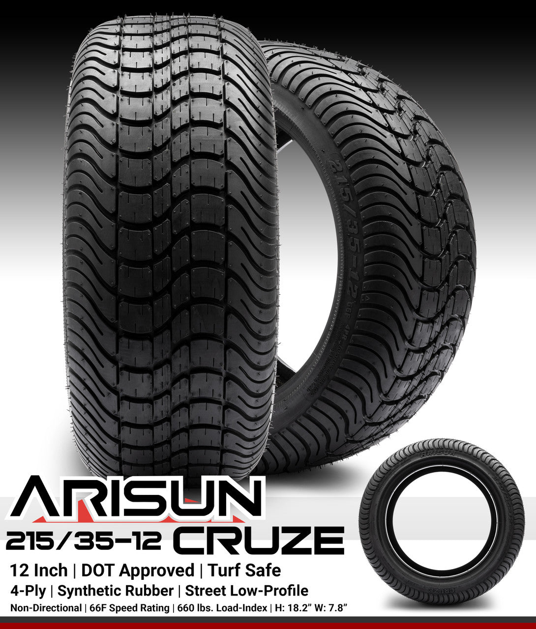 Arisun Cruze DOT Street 215/35‐12 - Set of 4