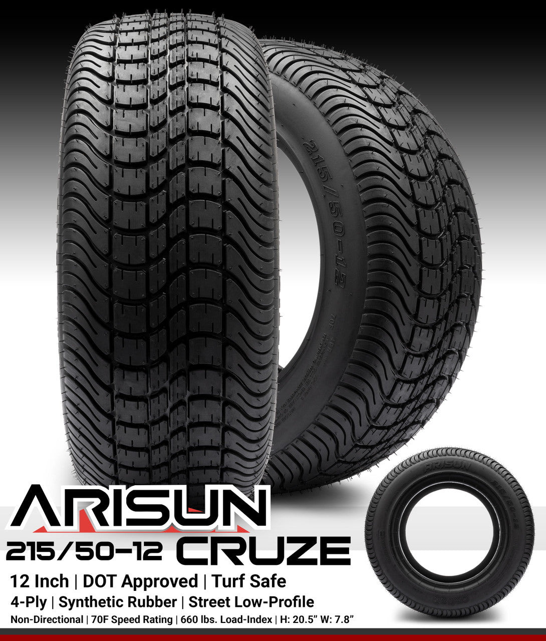 Arisun Cruze DOT Street 215/50‐12 - Set of 4