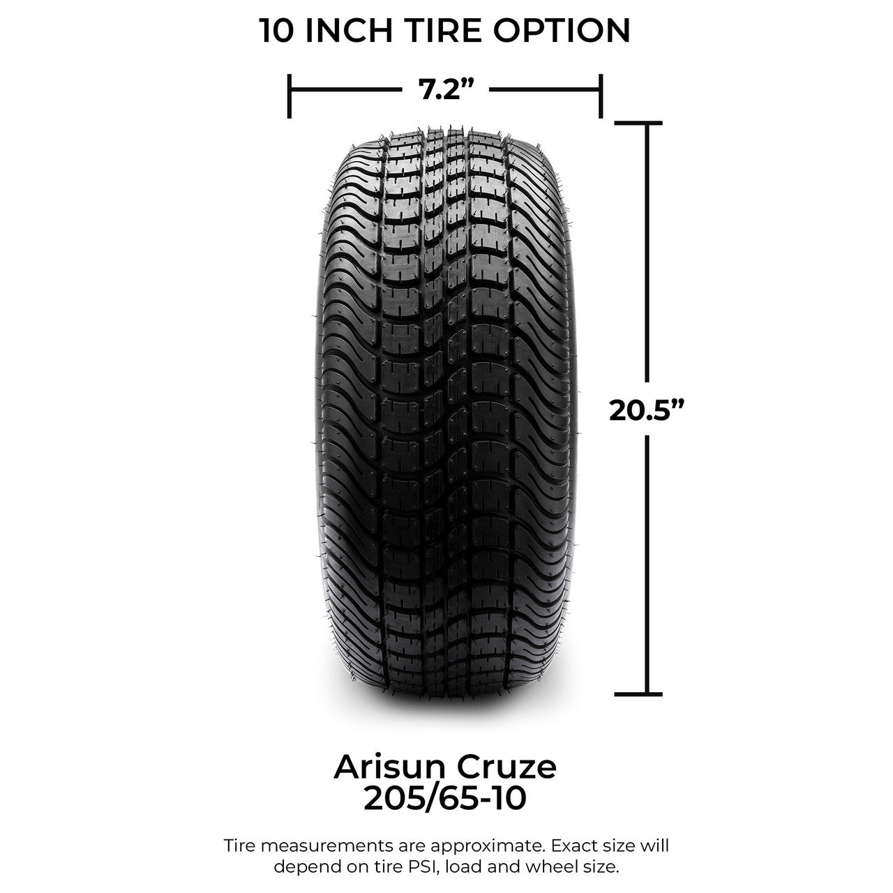 Arisun Cruze DOT Street 205/65‐10 - Set of 4