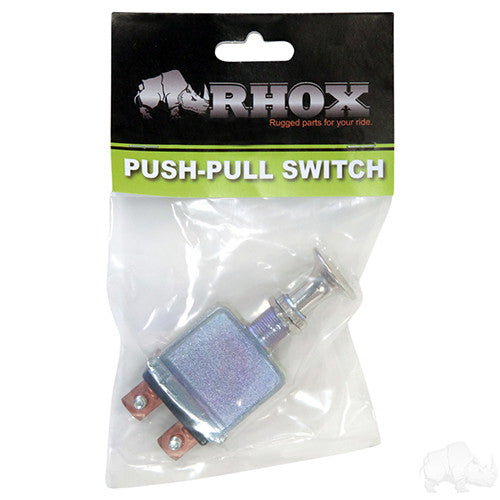 Push/Pull Headlight Switch, Heavy Duty, 12V 75A