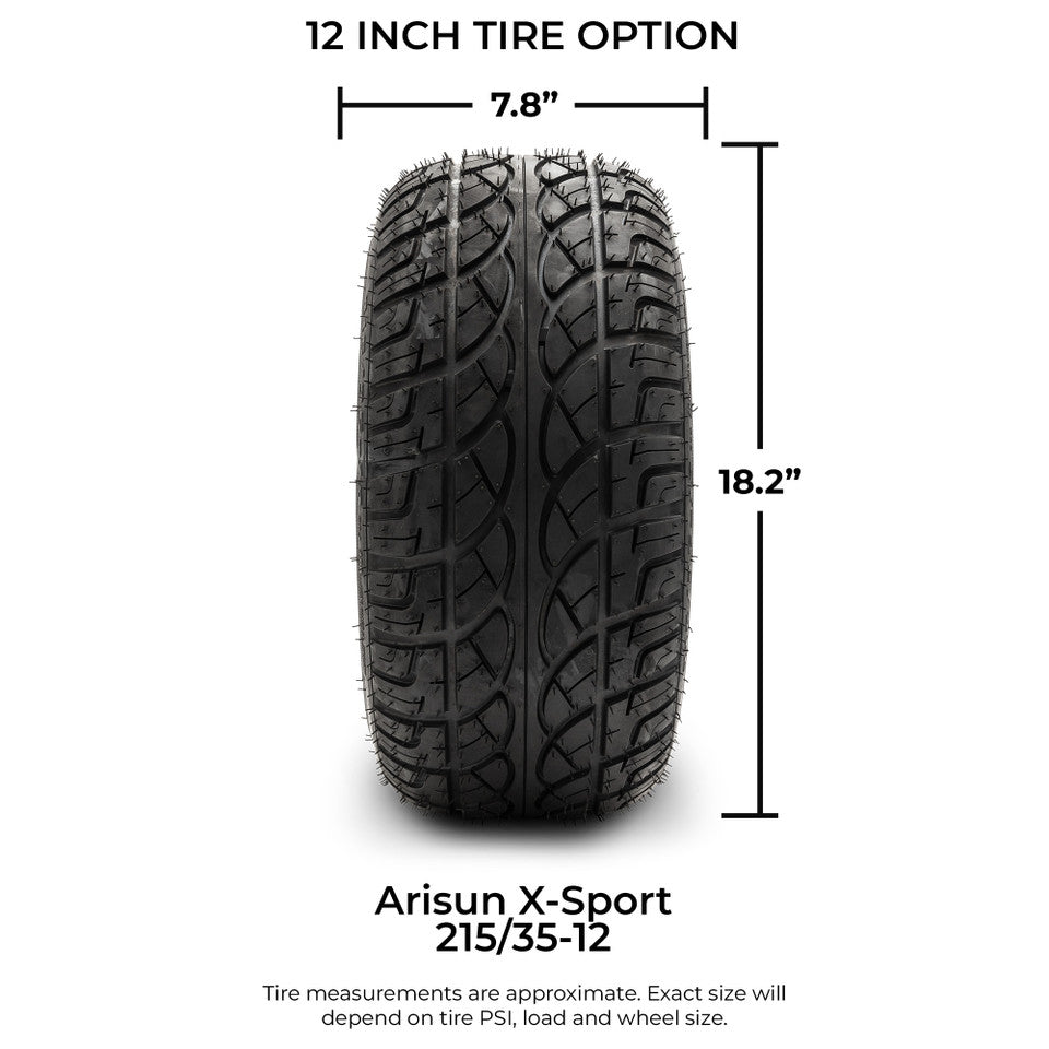 12" MODZ Vortex Matte Bronze - Tire and Wheel Combo