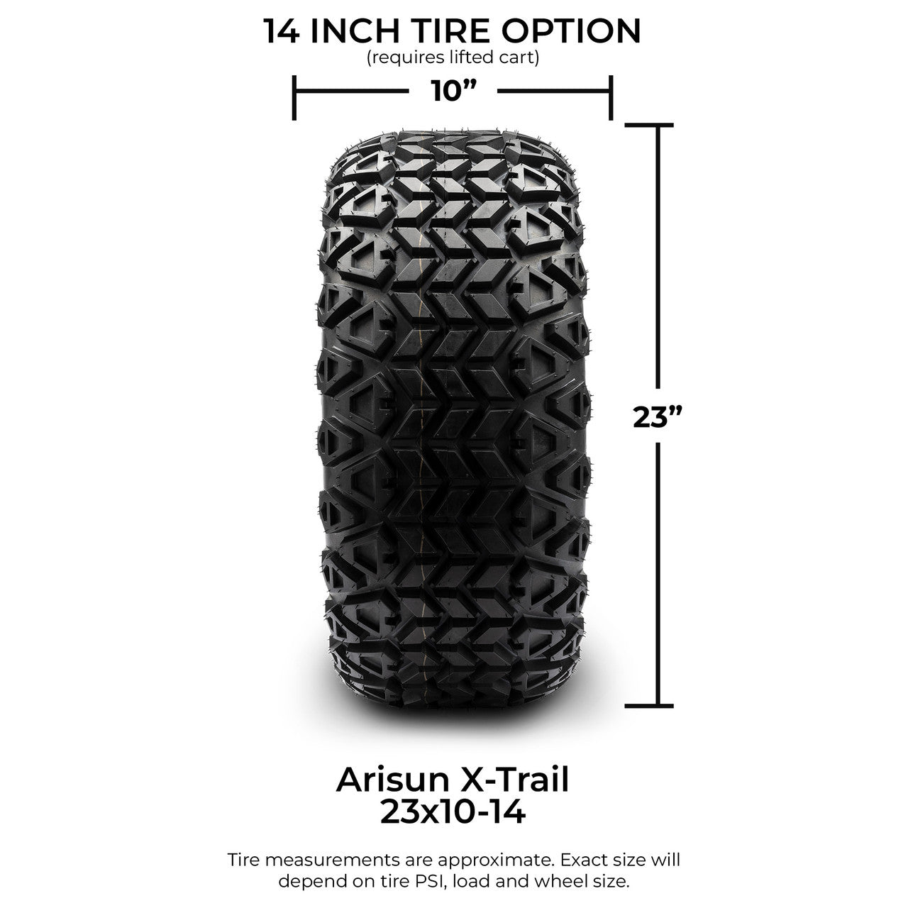 Arisun X‐Trail Series All Terrain 23x10‐14 - Set of 4