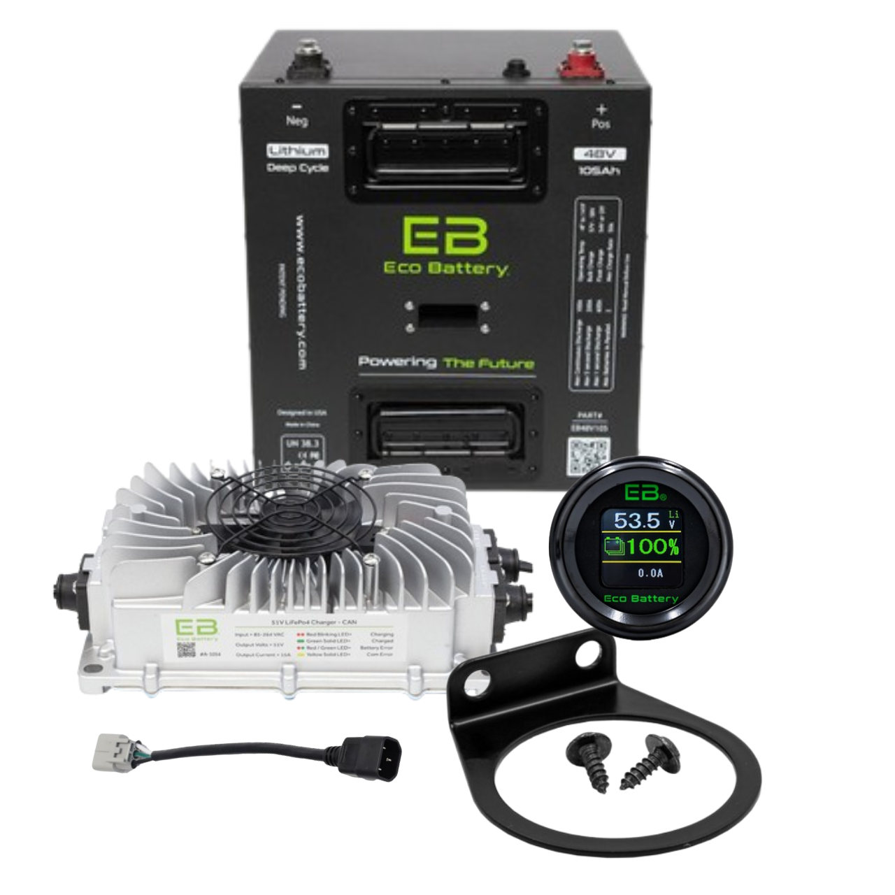 Eco Battery 48V 105Ah GEN2 Thru hole Bundle