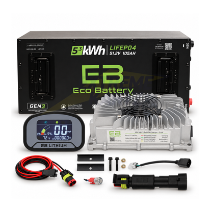 Eco Battery 48V 105Ah Skinny Bundle - Select your Cart