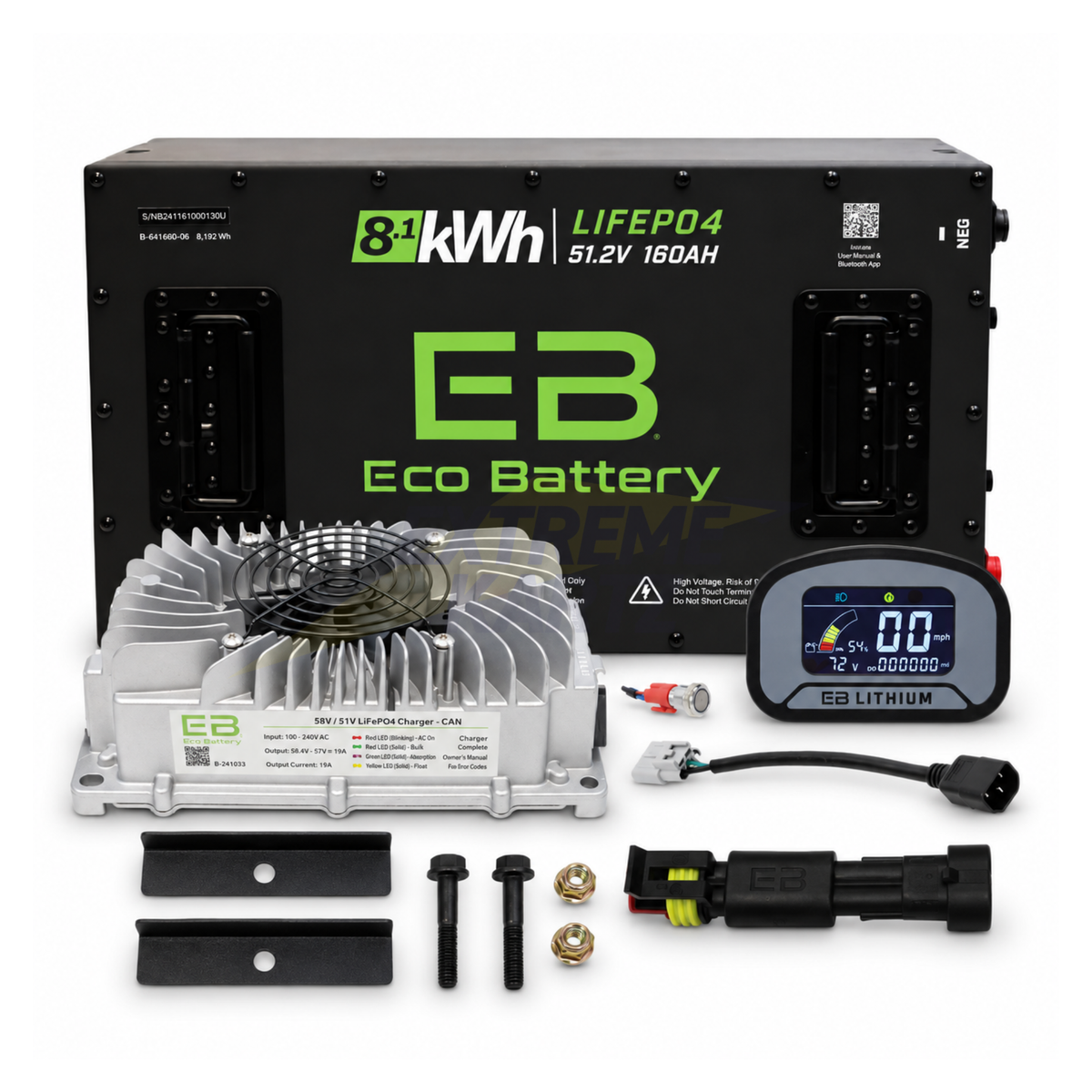 Eco Battery 48v 160ah Lithium Bundle Kit - Select your Cart