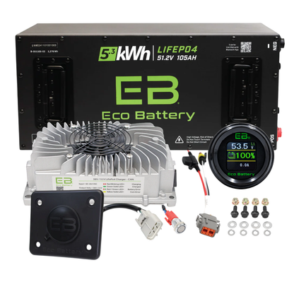 Eco Battery 48V 105Ah Skinny Bundle - Select your Cart
