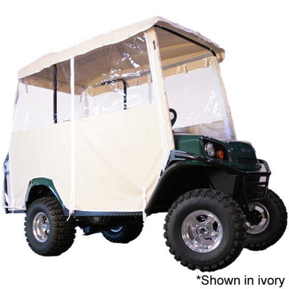 Ivory 4-Passenger Over-The-Top Vinyl Enclosure For Club Car Villager w/80" Blue Dot Top