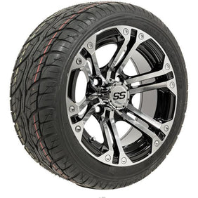 Set of (4) 12" GTW® Specter Wheels on Lo-Pro Street Tires