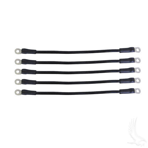 Battery Cable SET, (5) 12" 6 gauge, CCDS 36V 81+, YaM G2/G8/G9 36V 85-94