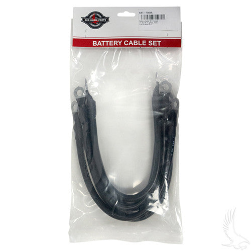 Battery Cable SET, Includes (5) 14" 4 gauge, Club Car DS 48V 95+