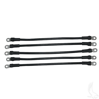 Battery Cable SET, Includes (5) 14" 4 gauge, Club Car DS 48V 95+