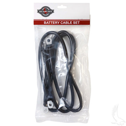 Battery Cable SET, Includes (3) 26" 4 Gauge, Club Car Precedent,12V Batteries