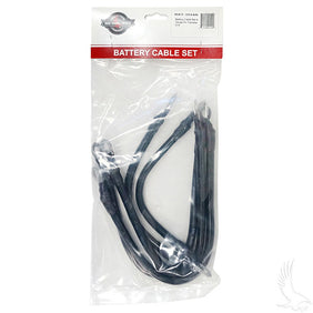 Battery Cable SET, Includes (2) 9" (3)14" 4 gauge, Yamaha G19