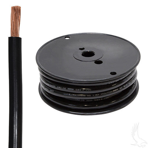 Battery Cable, 4 Gauge, 25 Foot