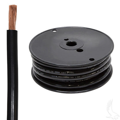 Battery Cable, 4 Gauge, 25 Foot