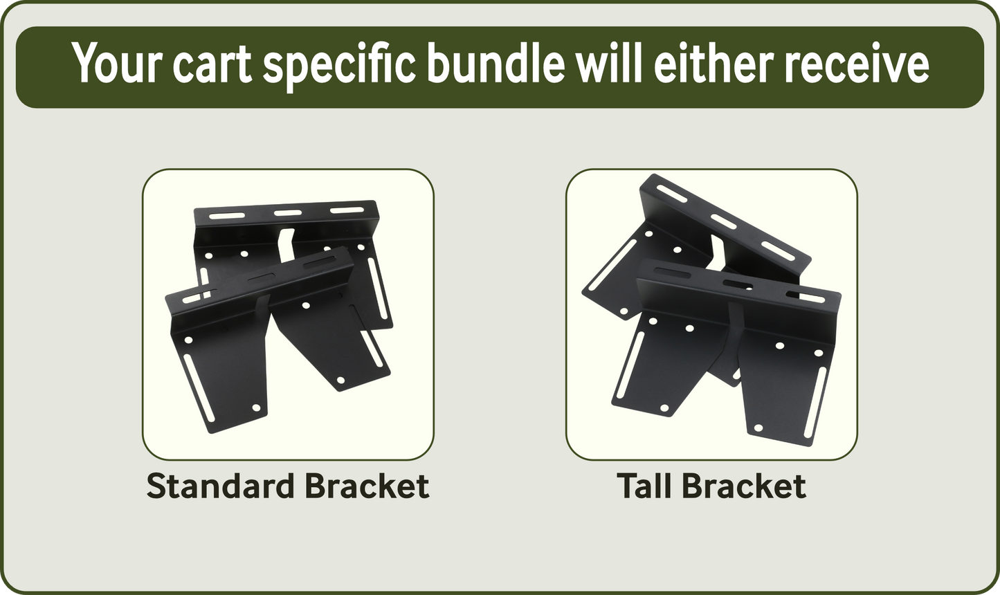 Bedrock Specific Bracket for Cart