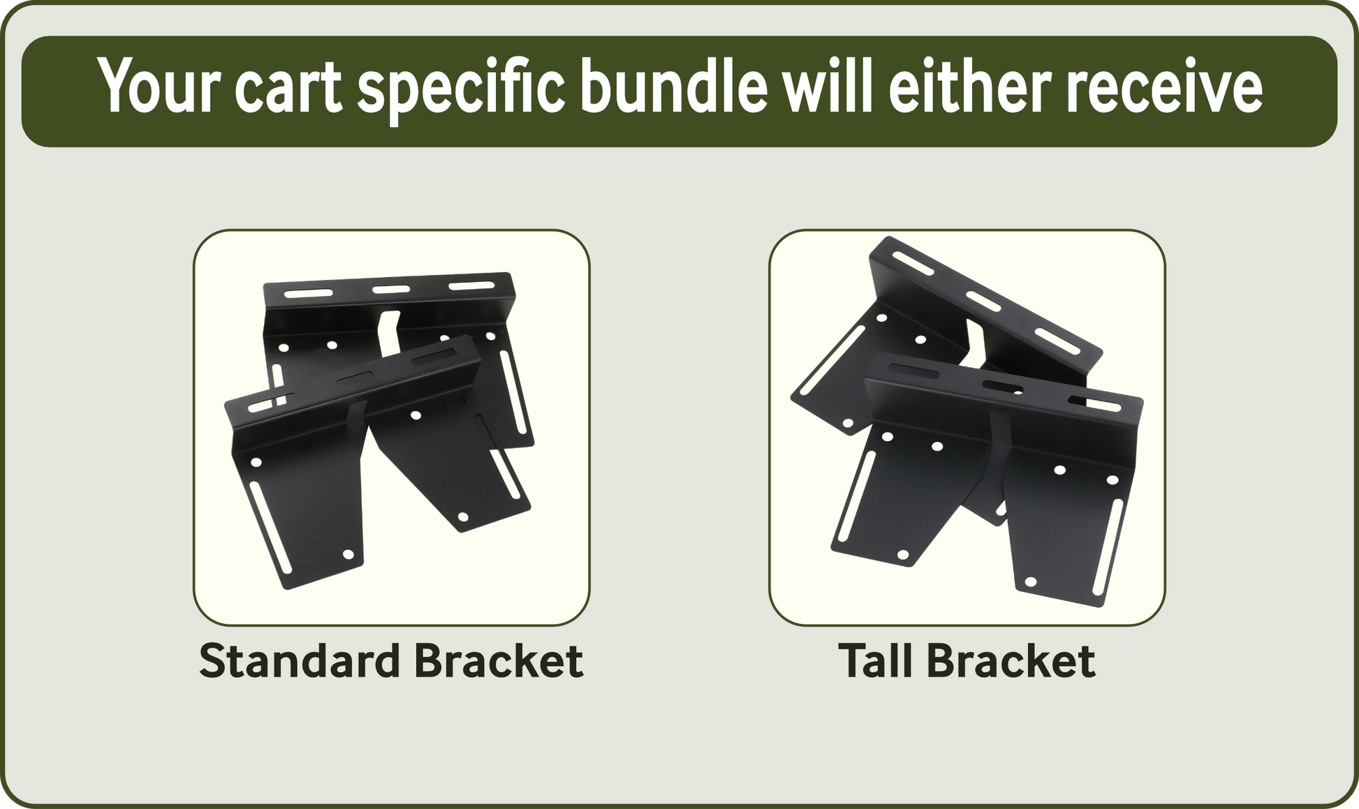 Bedrock Specific Bracket for Cart