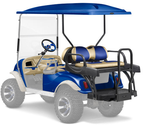 Doubletake complete Spartan Golf Cart Refurbish Kit with MAX6 CRUZ Rear Seat