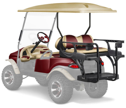 Doubletake Precedent Complete Black Golf Cart Refurbish Kit Phantom 8 Piece Upgrade Kit with MAX6 HELIX  Rear Seat