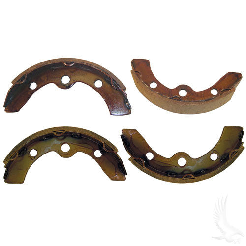 Brake Shoes, SET OF 4, E-Z-Go 87-96, Club Car DS 95+, Precedent, Yamaha G1/G2/G8/G9 82-93