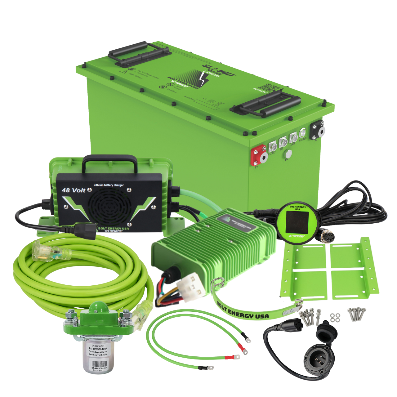 Bolt Energy 105AH 48 Volt THIN Golf Cart Lithium Battery - Professional or Standard Kit