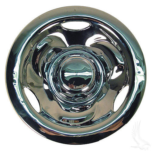 Golf Cart Wheel Cover 10" Deep Dish Chrome standard 8" wheels