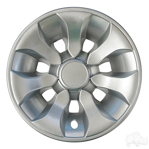 Golf Cart Wheel Cover, 8" Driver Silver standard 8" wheels