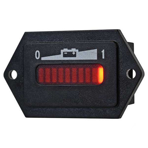 Golf Cart Battery Charge Meter, 48V with Tabs