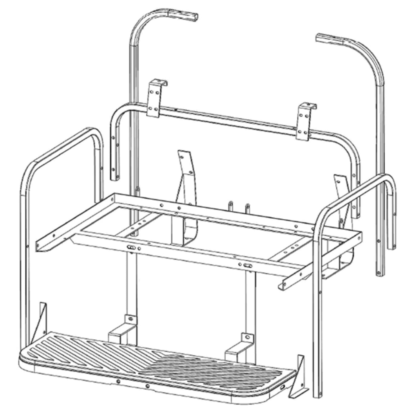 GTW MACH3 Flip Frame Only E-Z-Go TXT 1994.5-up