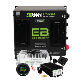 Eco Battery 36V 105Ah Lithium Bundle — Club Car DS, EZGO TXT & Yamaha G-Series