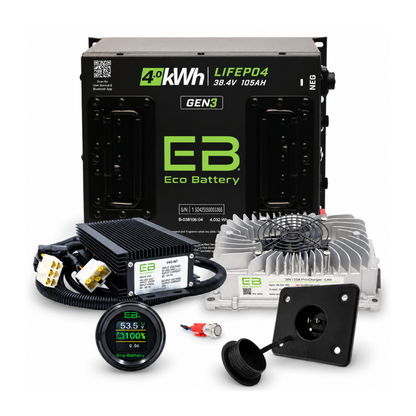 Eco Battery 36V 105Ah Lithium Bundle — Club Car DS, EZGO TXT & Yamaha G-Series