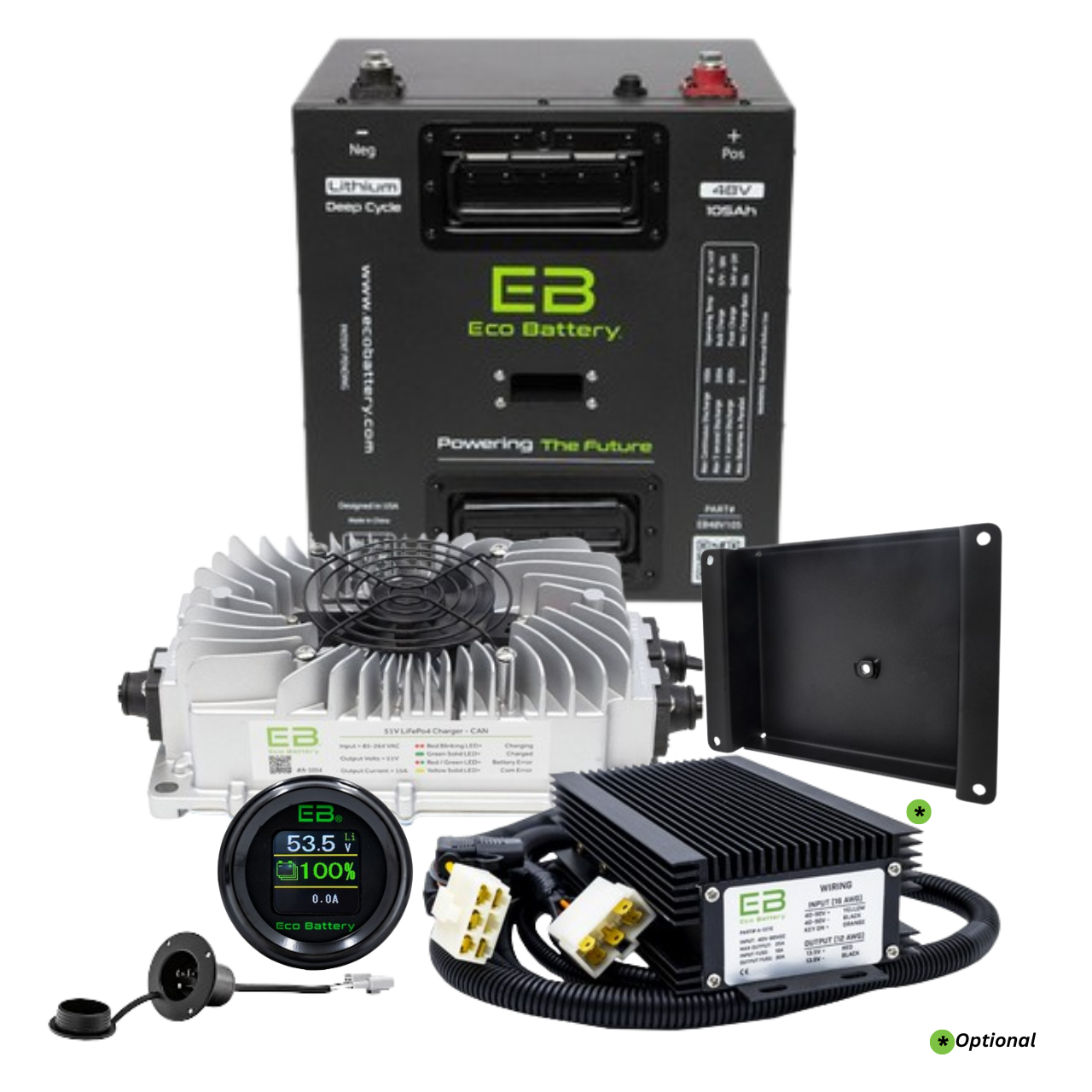 Eco Battery 48V 105Ah GEN2 Thru hole Bundle