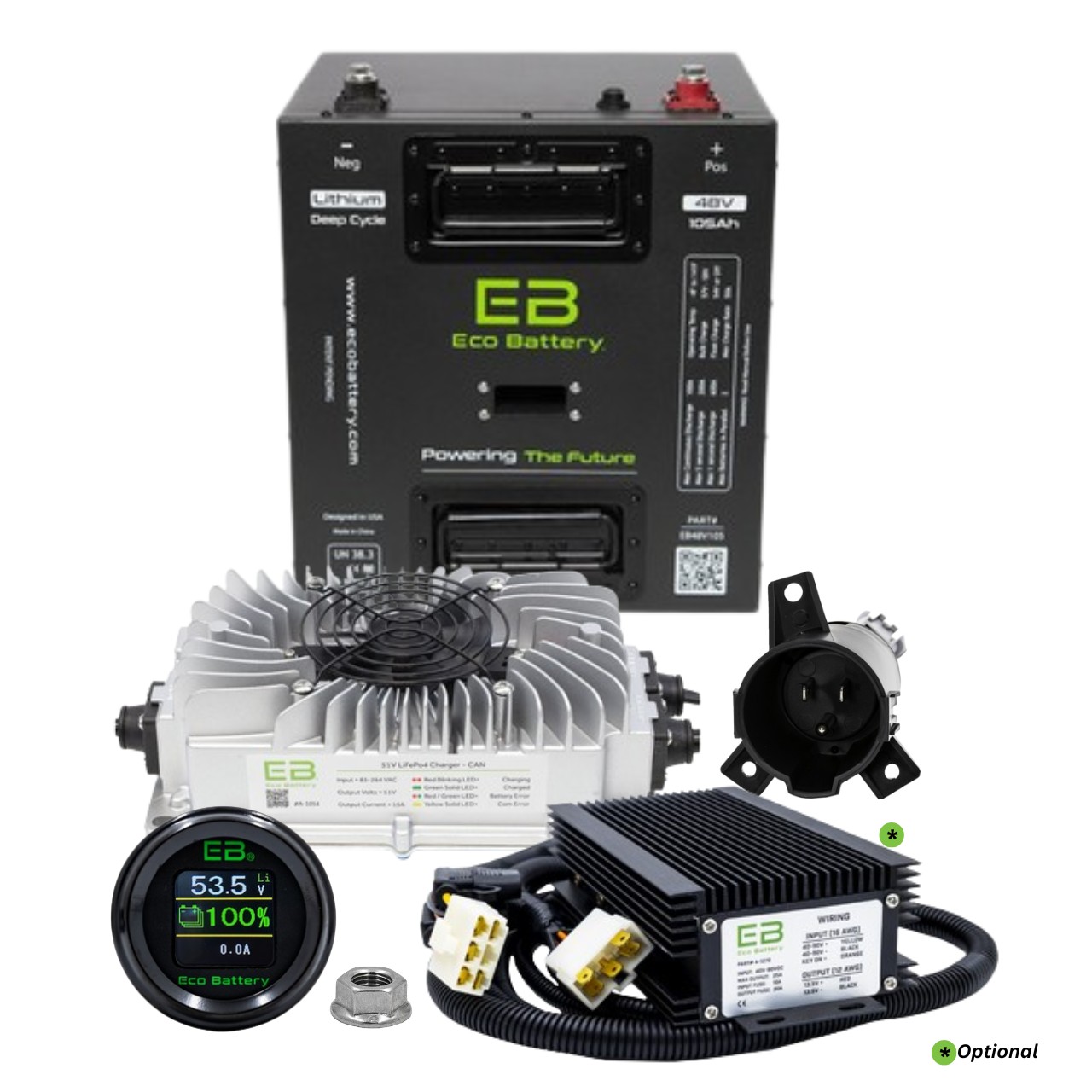 Eco Battery 48V 105Ah GEN2 Thru hole Bundle