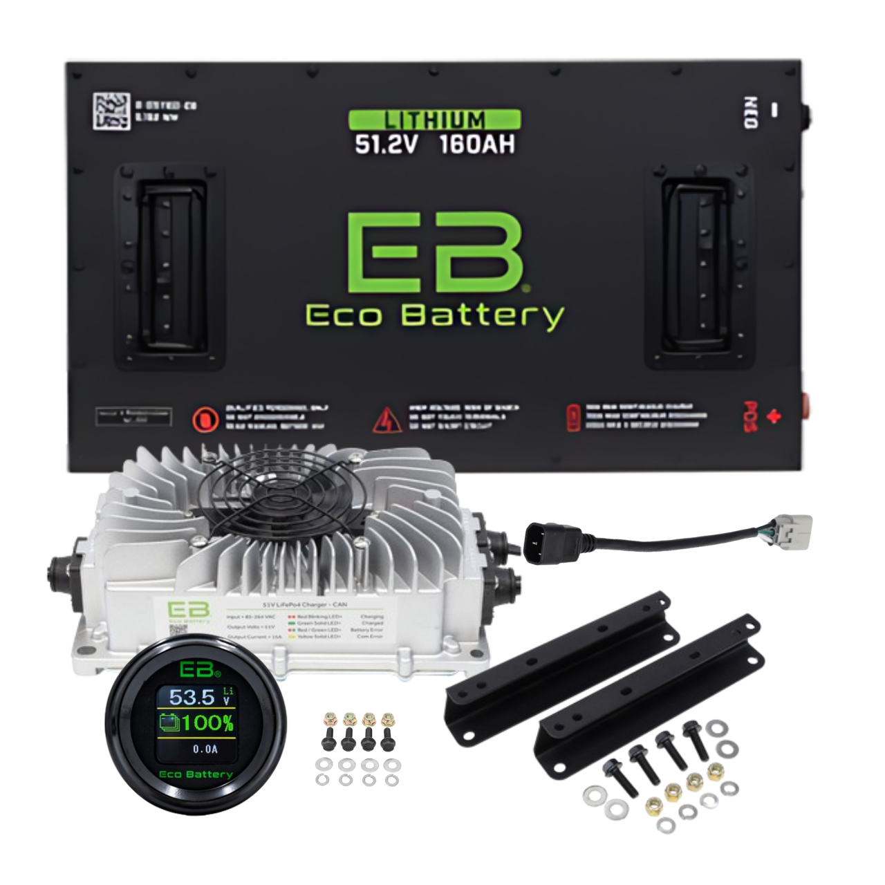 Eco Battery 48V 160AH Lithium Bundle Kit