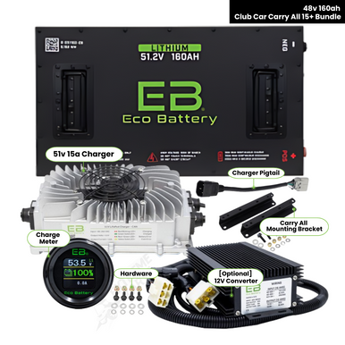 Club Car Carryall -  Eco Battery 48V 160AH Bundle