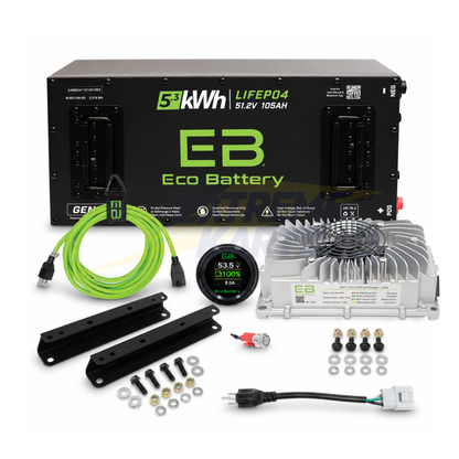 Eco Battery 48V 105Ah Skinny Bundle - Select your Cart