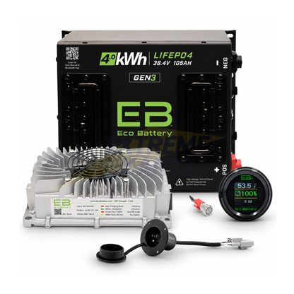 Eco Battery 36V 105Ah Lithium Bundle — Club Car DS, EZGO TXT & Yamaha G-Series