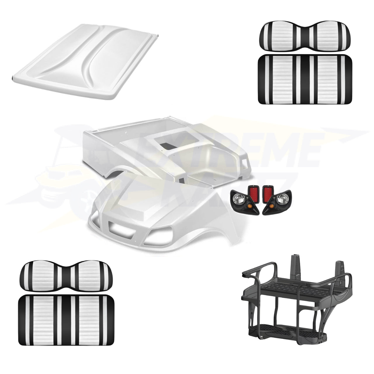 Club Car DS 1984+ Spartan 5pc Upgrade Kit - Pearl White – Extreme